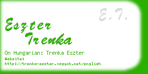 eszter trenka business card